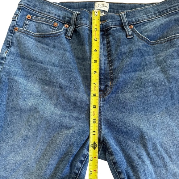 J Crew Blue Denim Jeans 10” High-Rise Toothpick size 32 - Picture 6 of 10